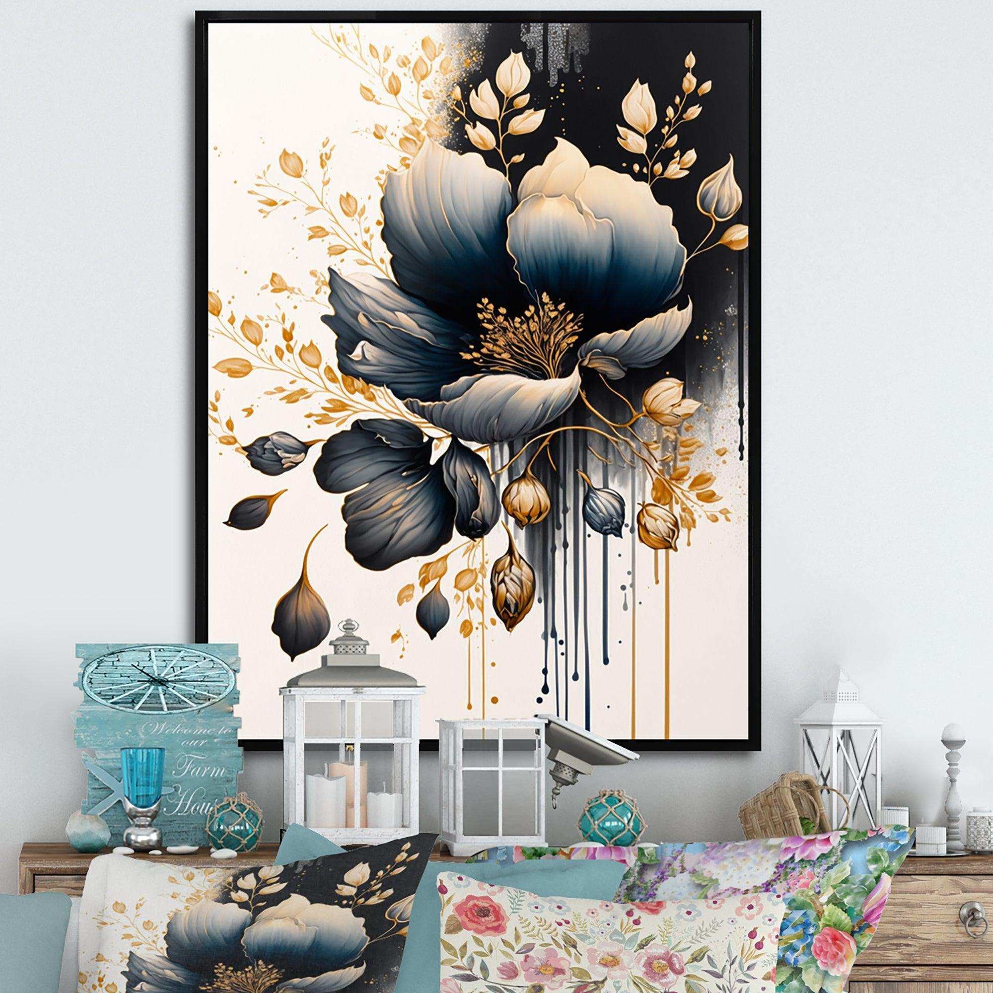 Blue And Gold Crocus Bunch II