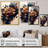 Burgundy And Blue Dahlia Bunch II