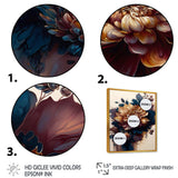 Burgundy And Blue Dahlia Bunch II