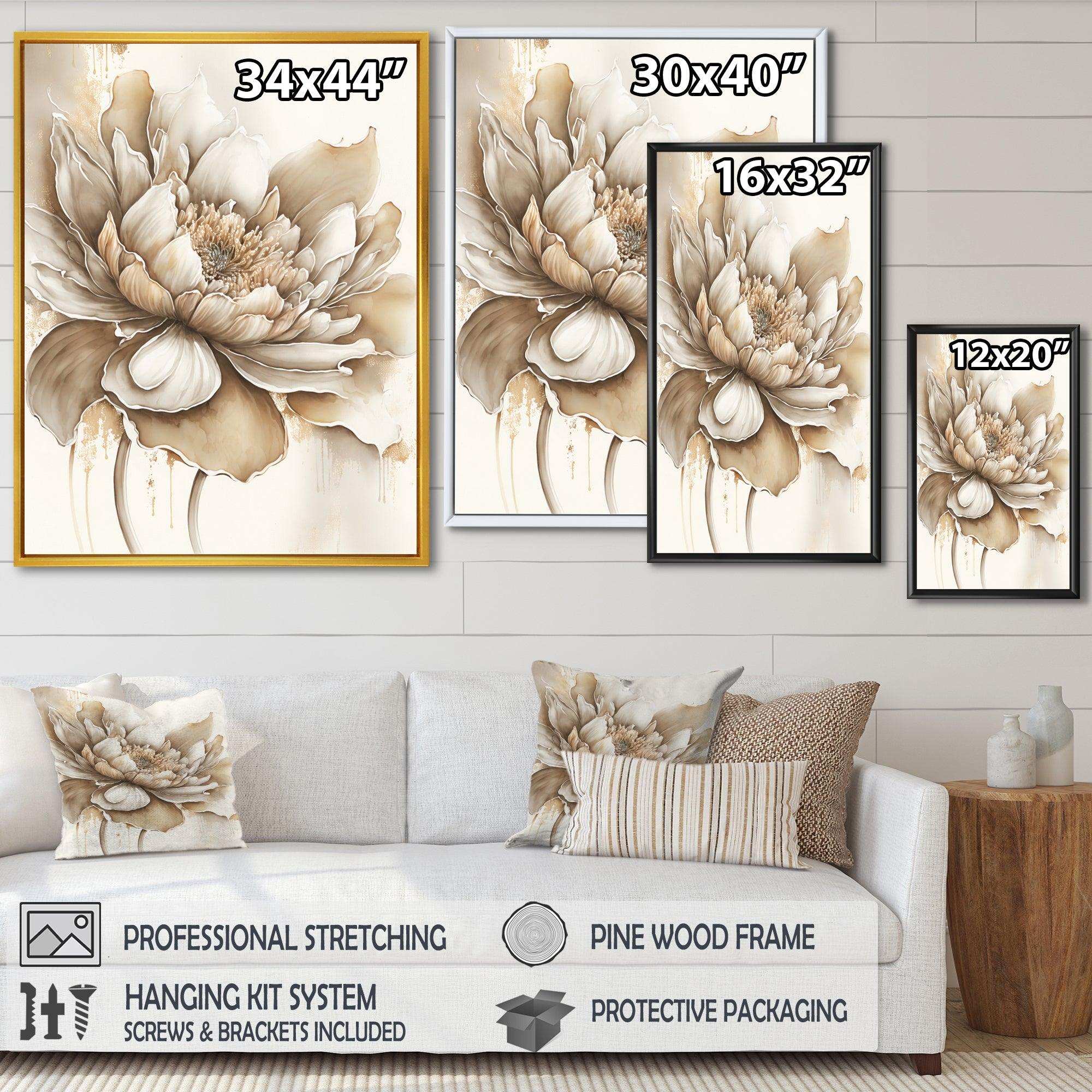 Indigold Beige Flower III