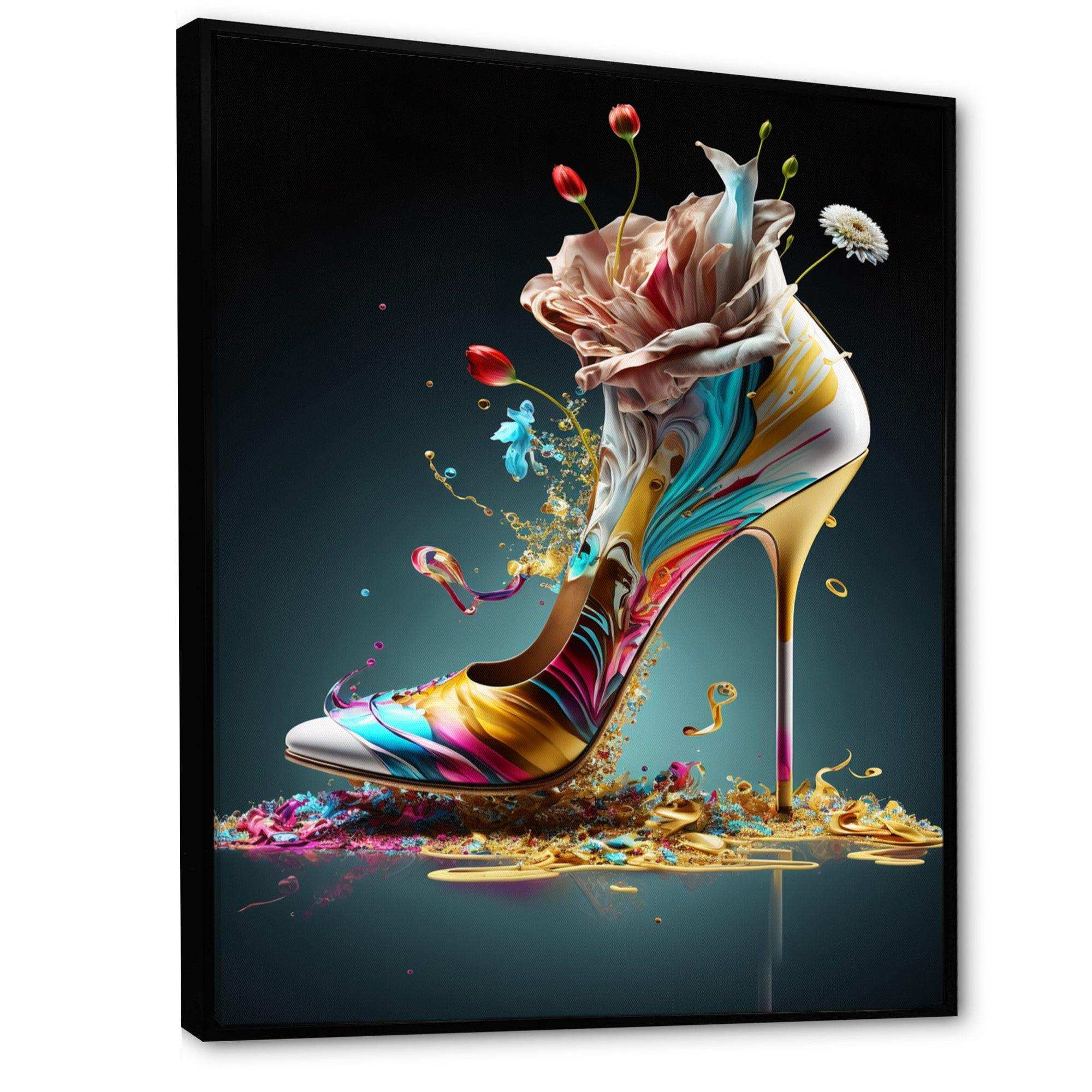 Blue Floral Hight Heels II