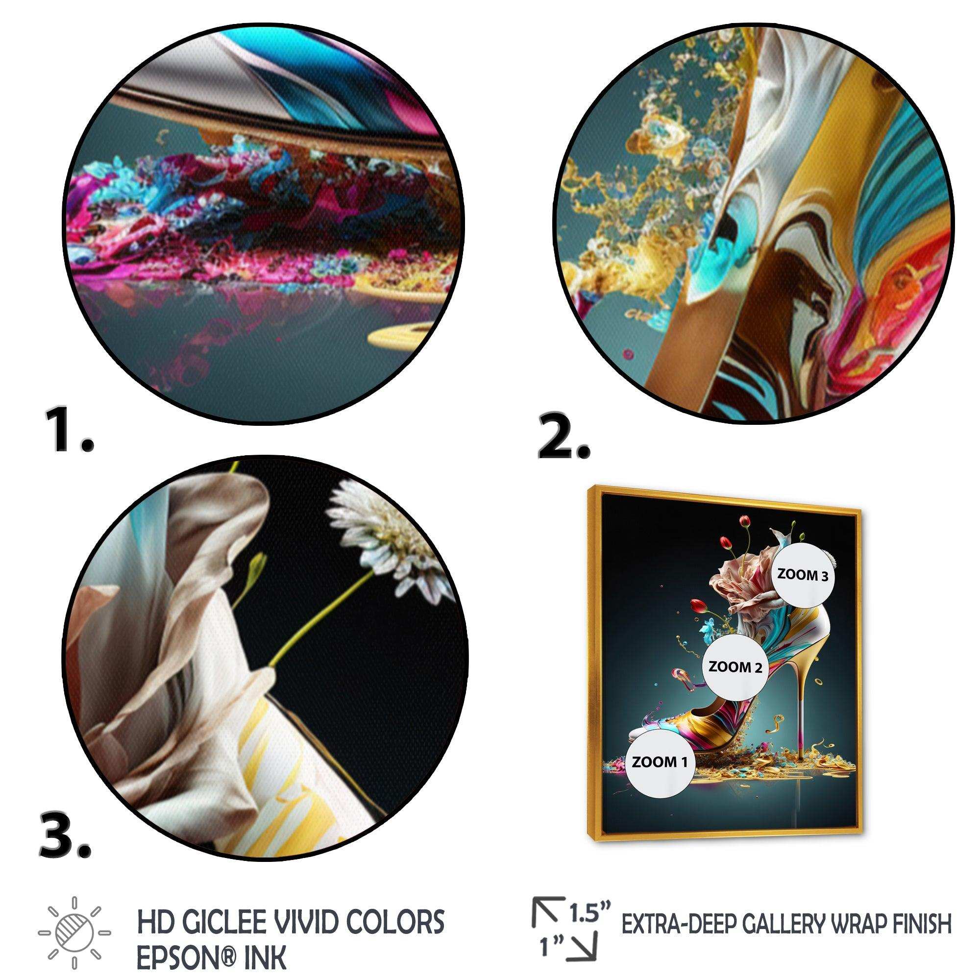 Blue Floral Hight Heels II