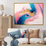 Pink And Gold Waves