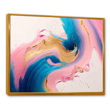 Pink And Gold Waves