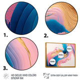 Pink And Gold Waves