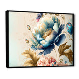 Blue And Gold Floral Bunch I