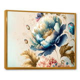 Blue And Gold Floral Bunch I