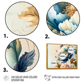 Blue And Gold Floral Bunch I