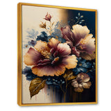 Burgundy And Blue Hibiscus Bunch I