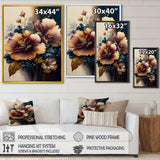 Burgundy And Blue Hibiscus Bunch I