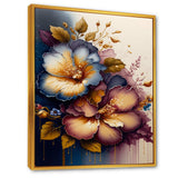 Burgundy And Blue Hibiscus Bunch II