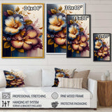 Burgundy And Blue Hibiscus Bunch II