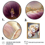 Cream And Purple Tulip II