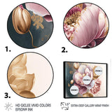 Pink And Gold Orchid Flower I