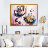 Vibrant Green Poppy Flowers I