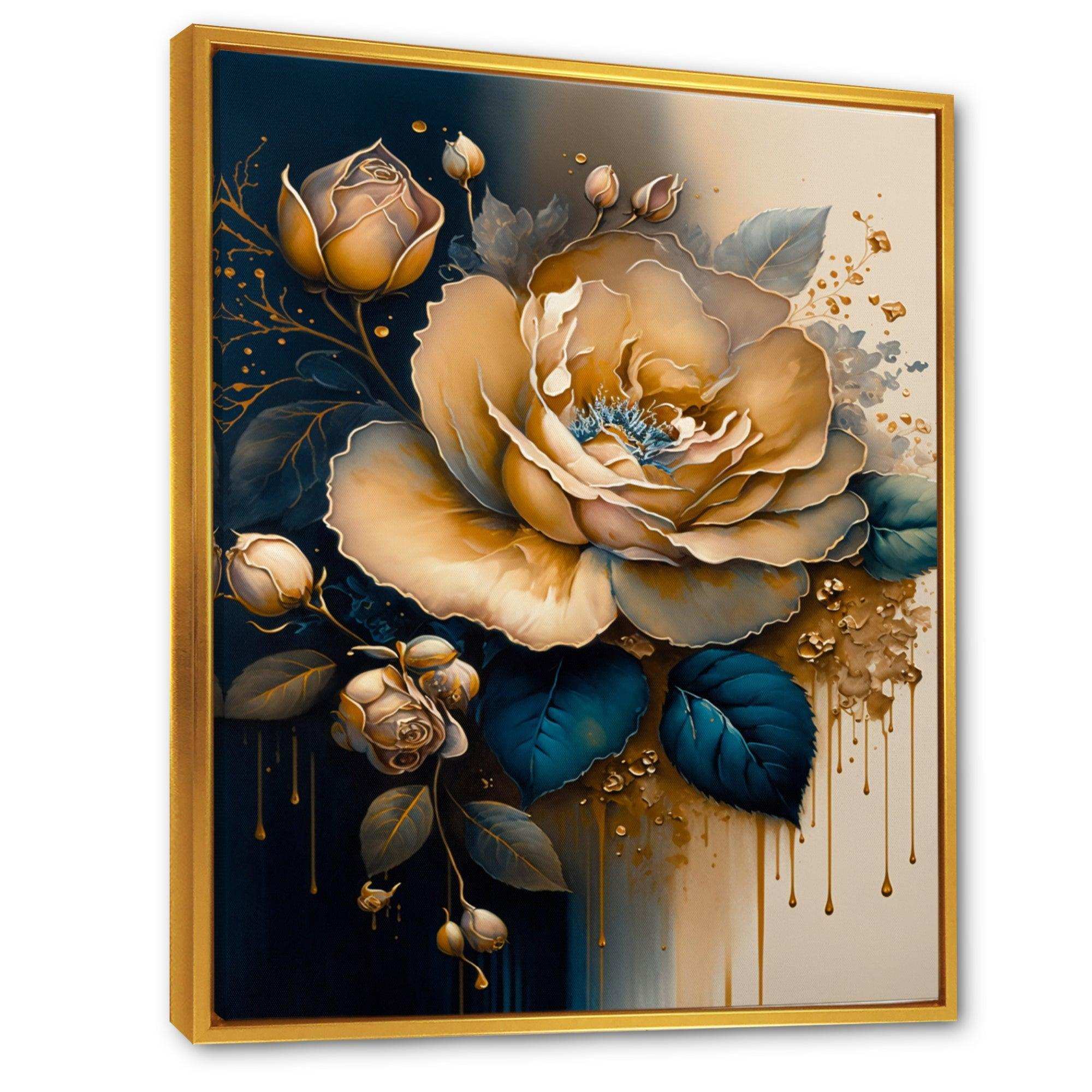 Yellow And Blue Roses I