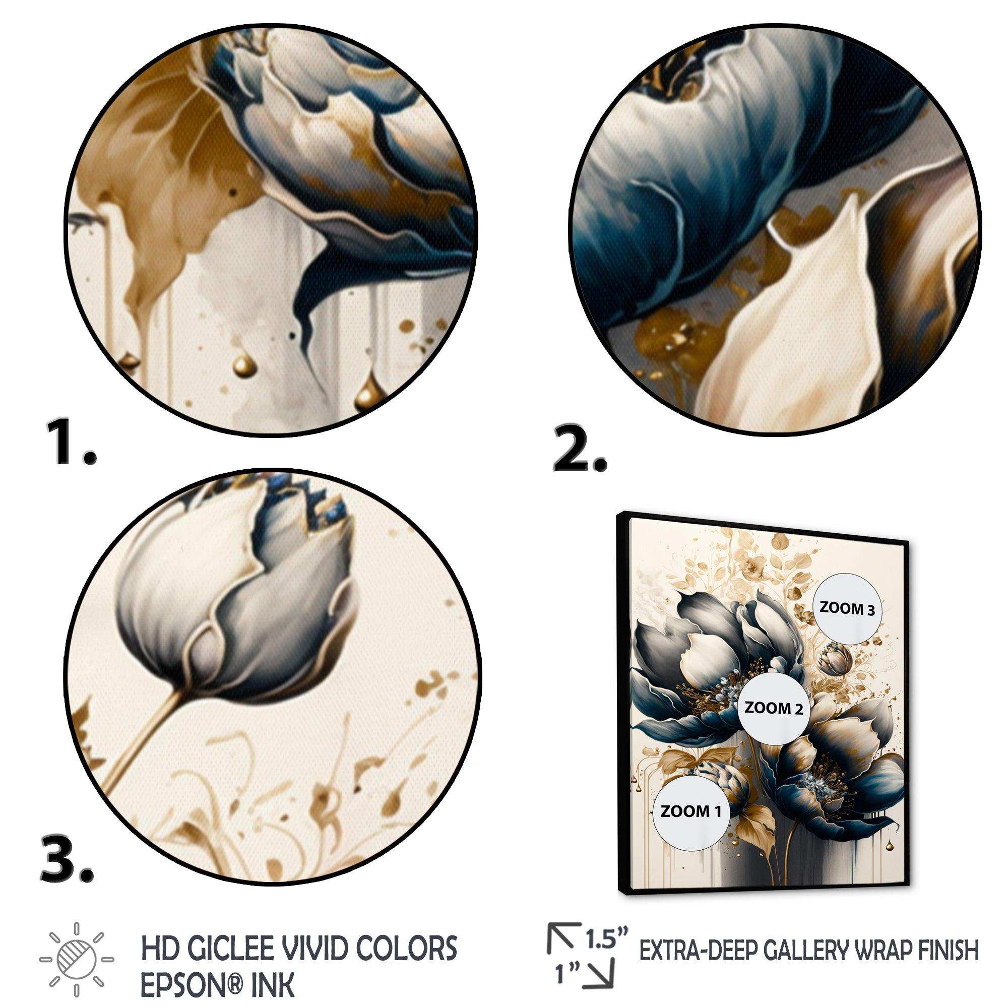 Black And White Watercolor Roses I