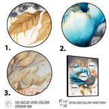 Blue And Gold Mixed Floral Bouquet I