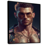 Fashion Muscular Man With Sun Glasses VI