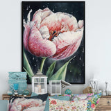 Blooming Tulip Flowers Watercolor I