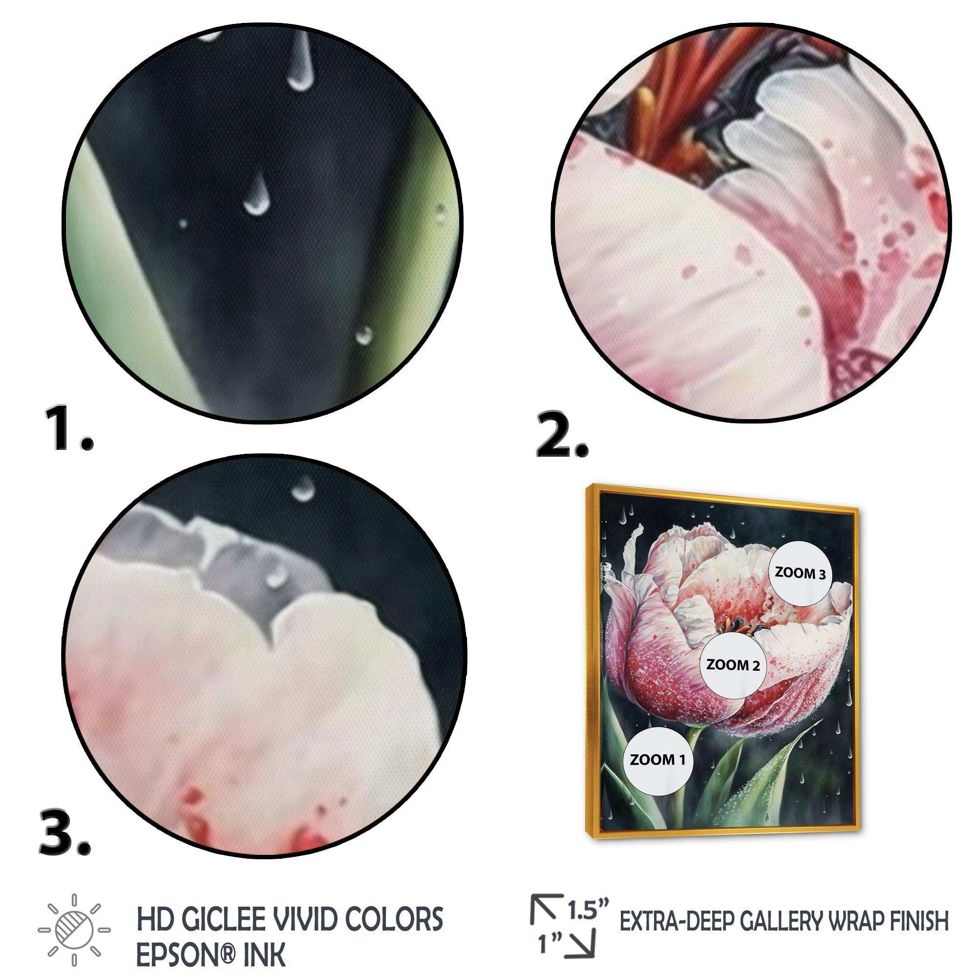 Blooming Tulip Flowers Watercolor I