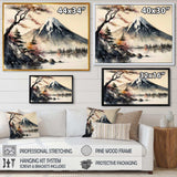 Japanese Landscape In Watercolor II