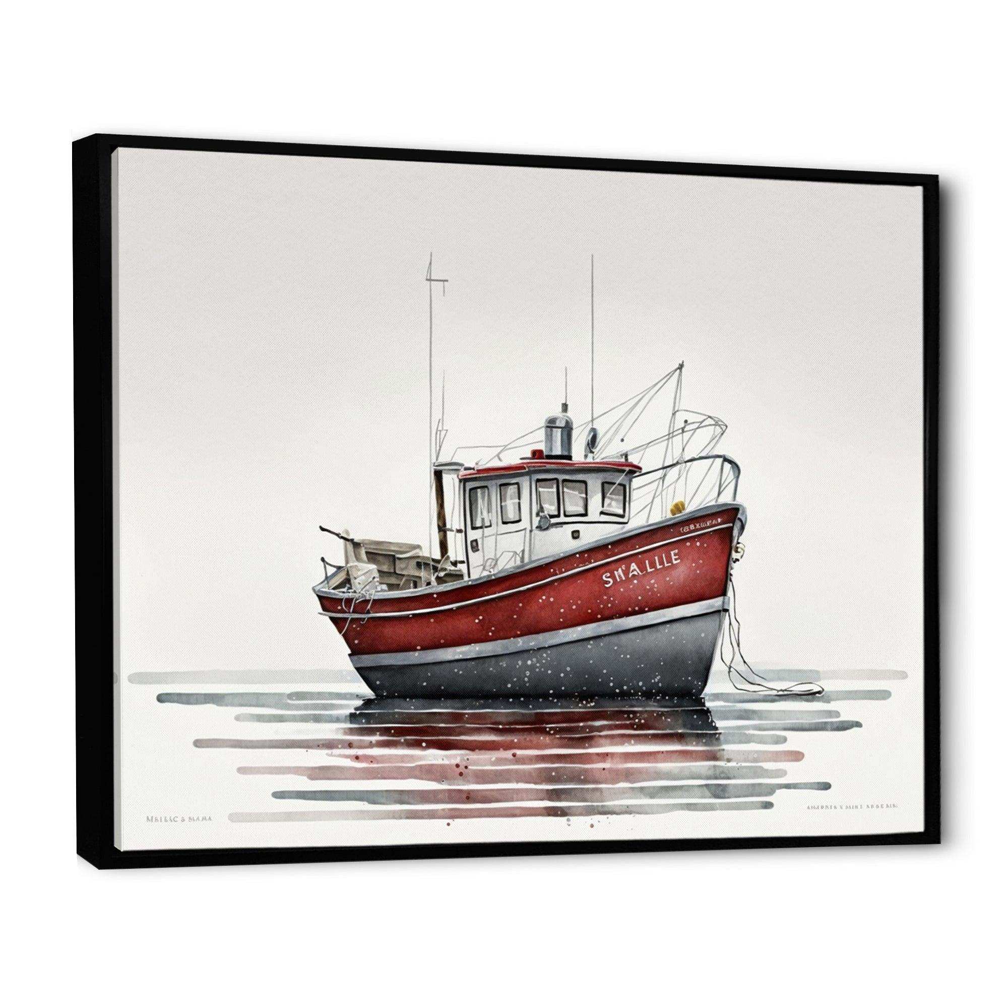 Fisherman'S Boat In The Snow II