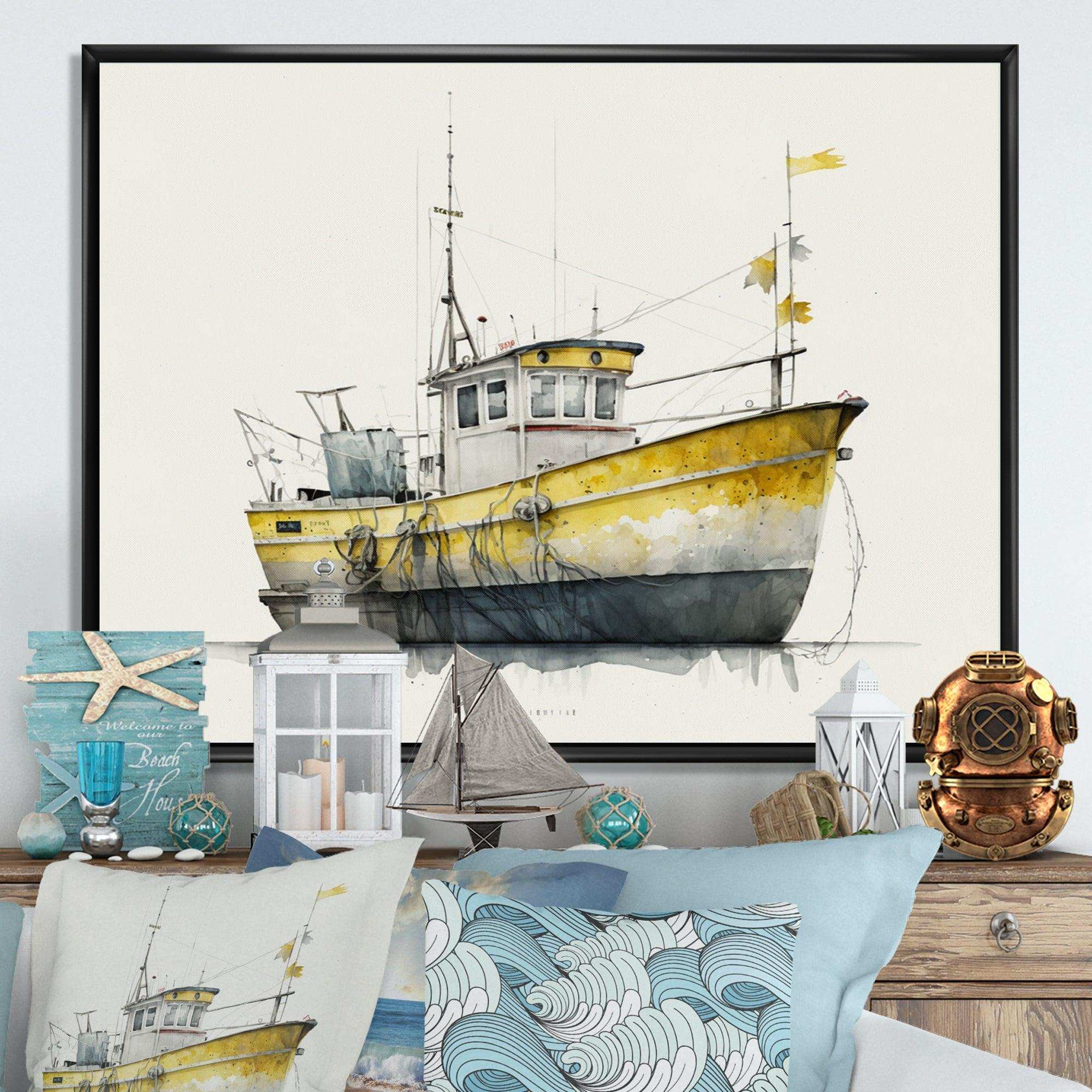 Fisherman'S Boat In The Snow III