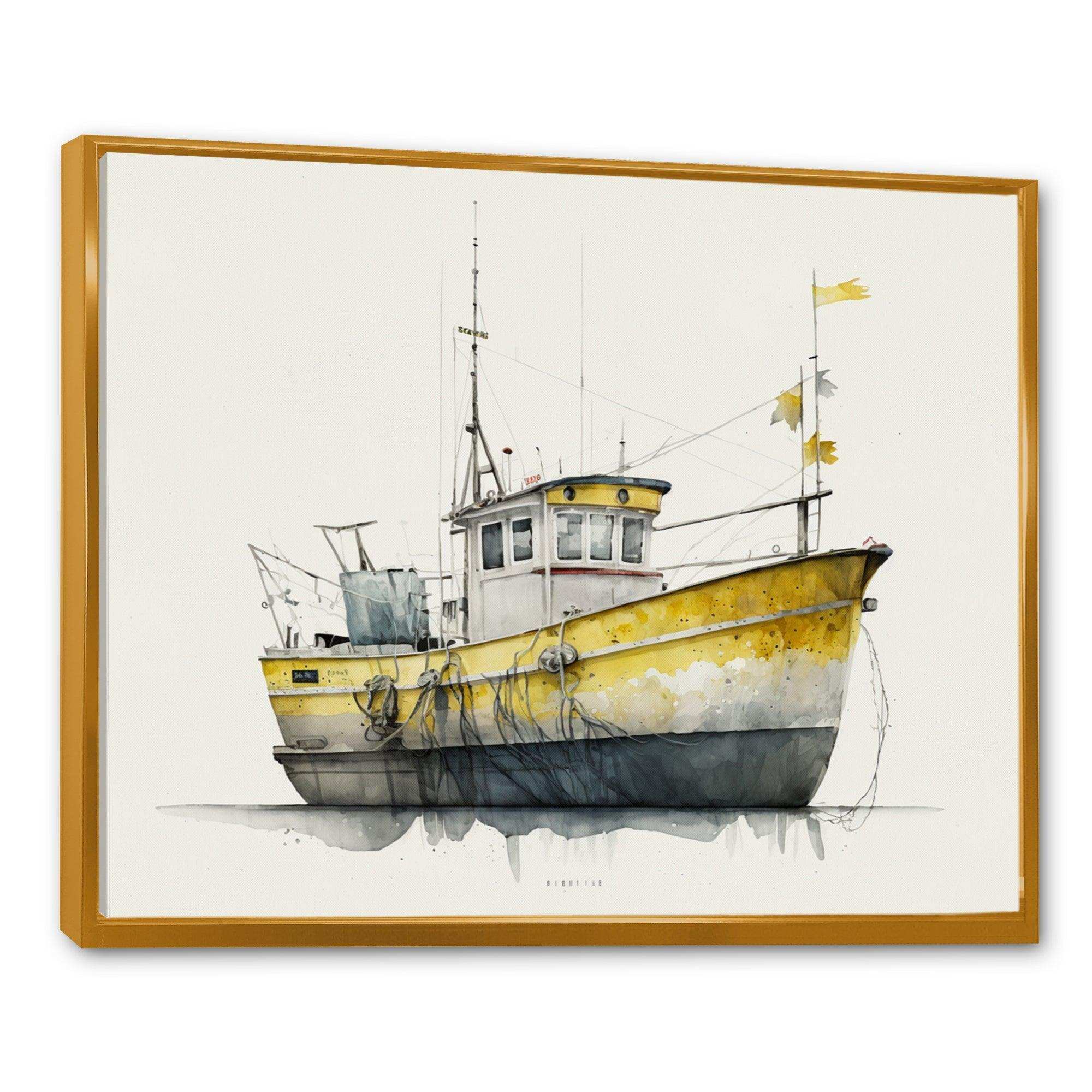 Fisherman'S Boat In The Snow III