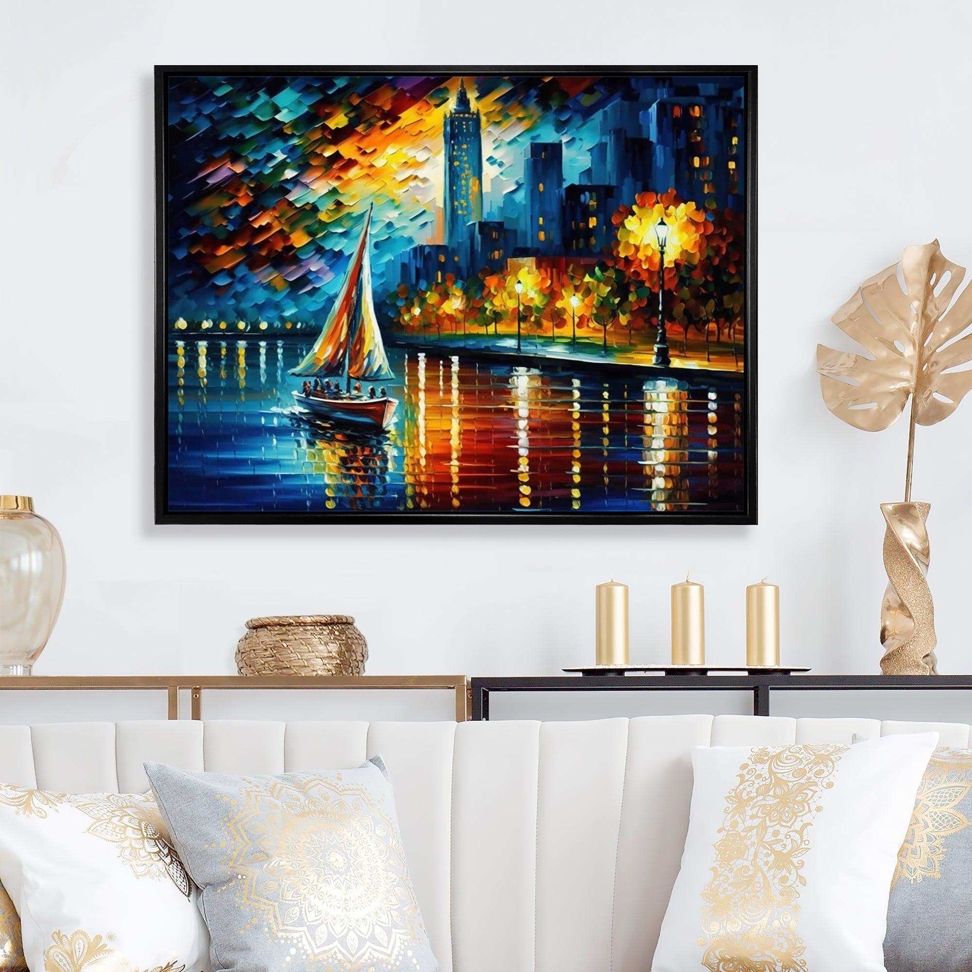 Colorful Paris River