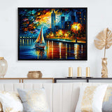 Colorful Paris River