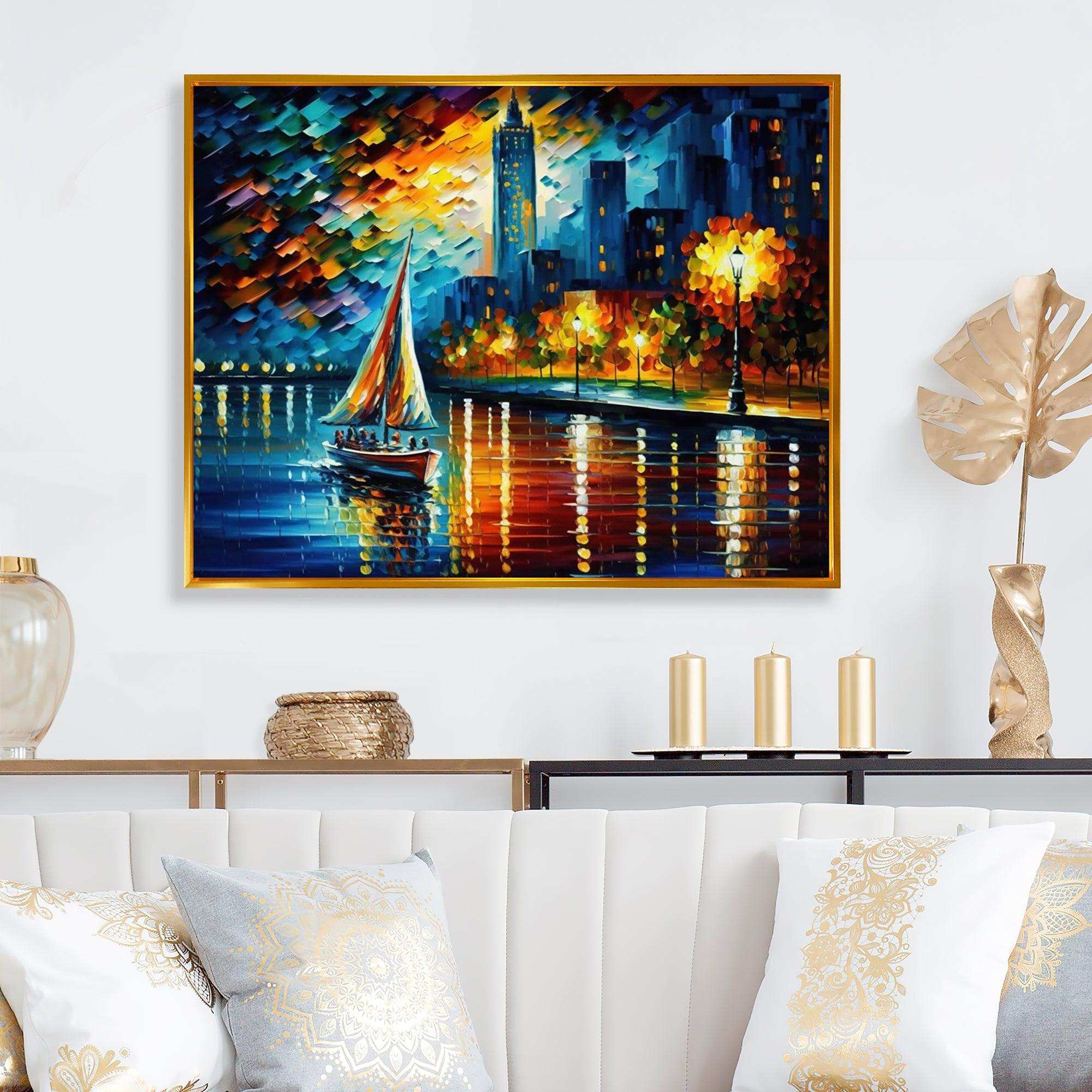 Colorful Paris River