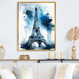 Paris Eiflel Tower Grey And Blue