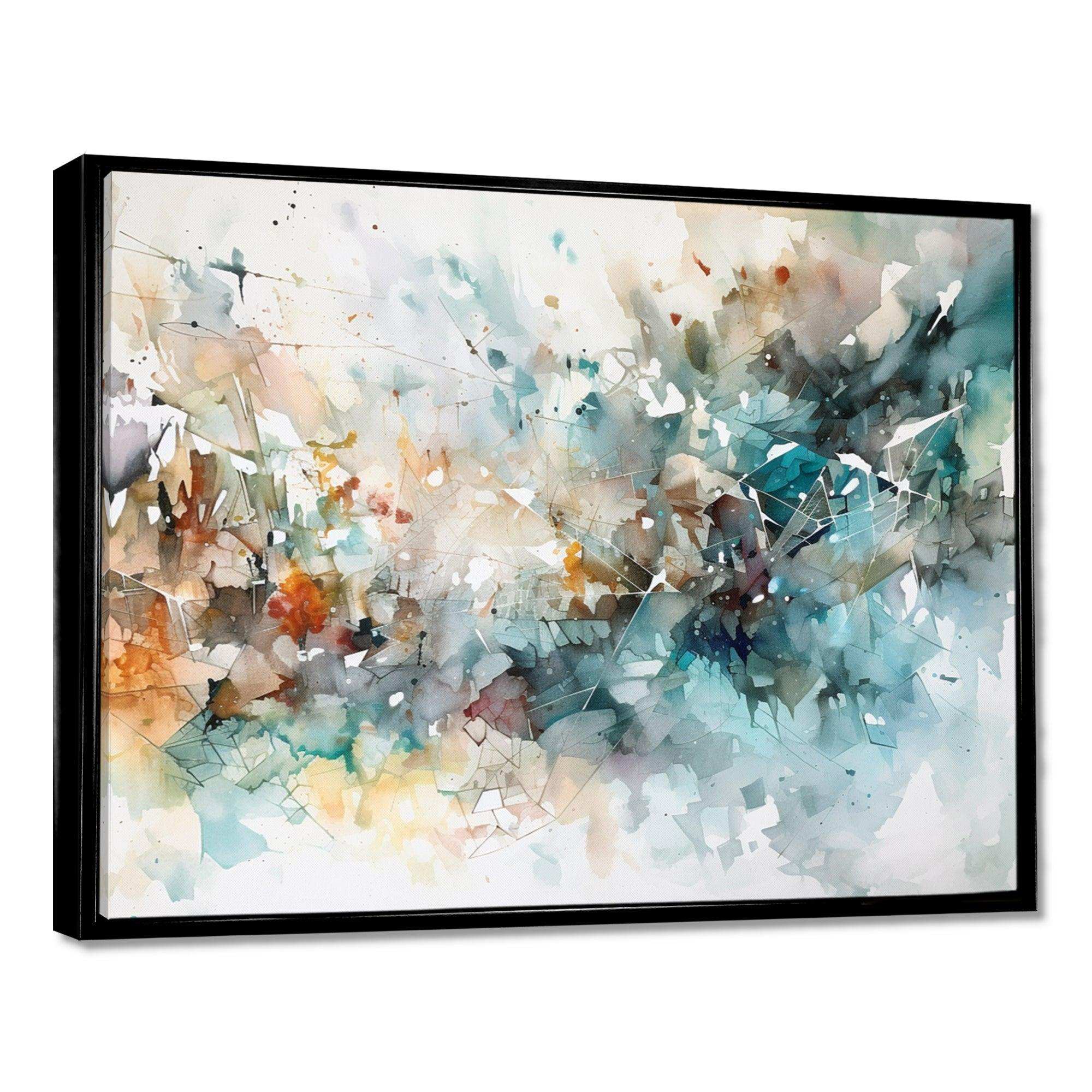 Vibrant Paint Eruption V - Abstract Canvas Wall Art