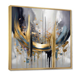 Shapes And Lines Abstract Marble III - Abstract Canvas Wall Art