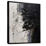 White And Black Tranquility Unleashed II - Abstract Canvas Wall Art