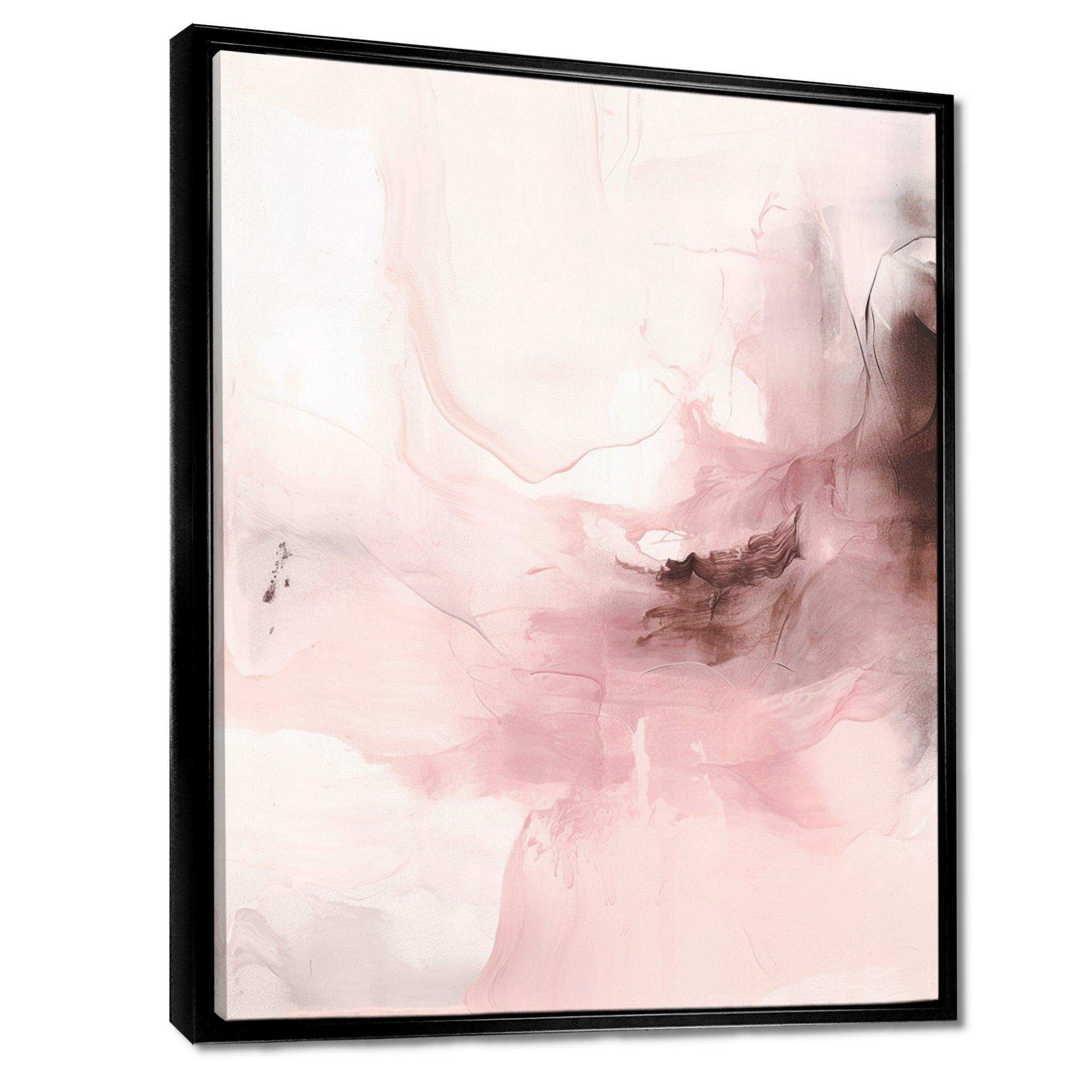 Pink Delicate Abstract Marble IV - Abstract Canvas Wall Art