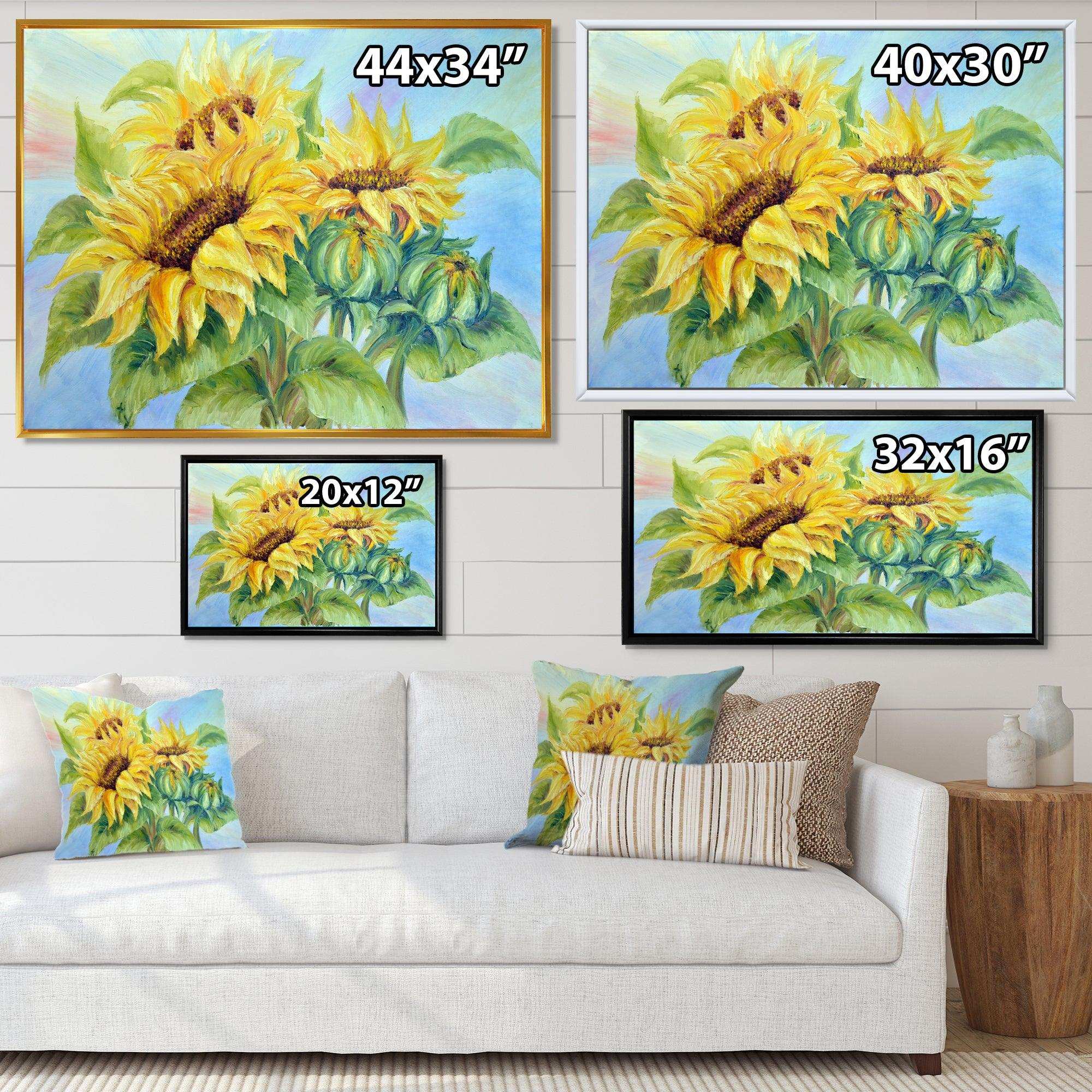 Three Sunflowers
