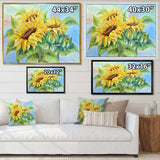 Three Sunflowers