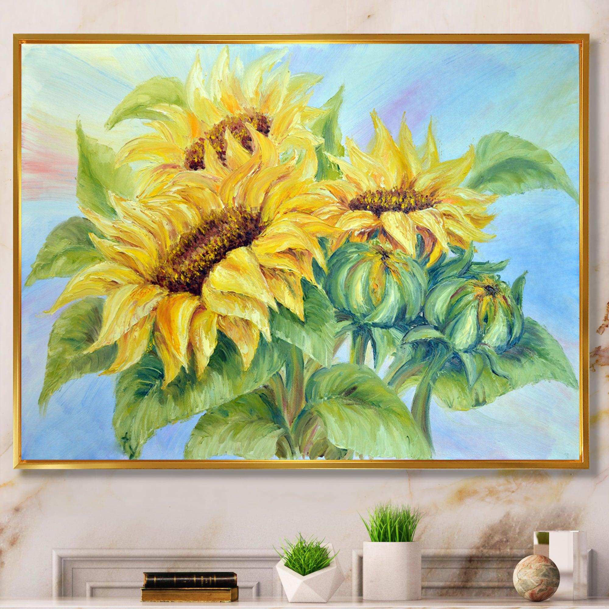 Three Sunflowers