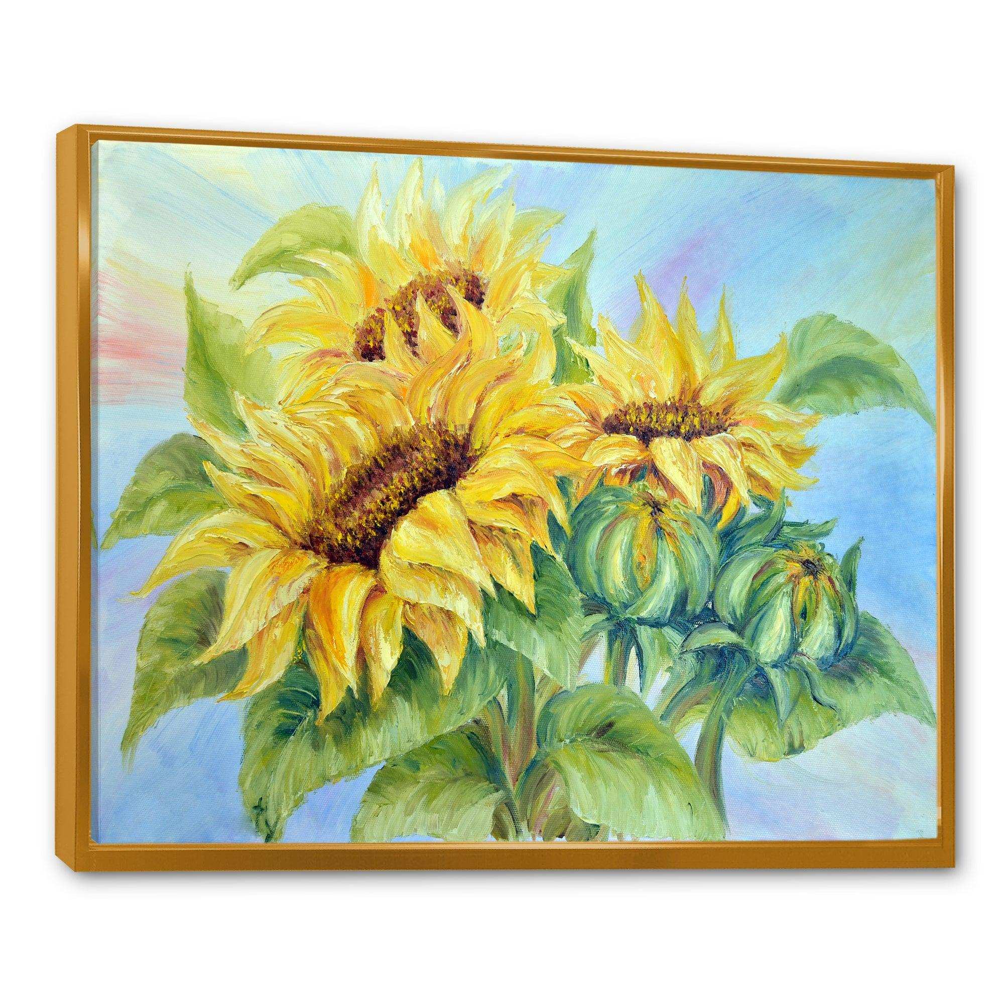 Three Sunflowers