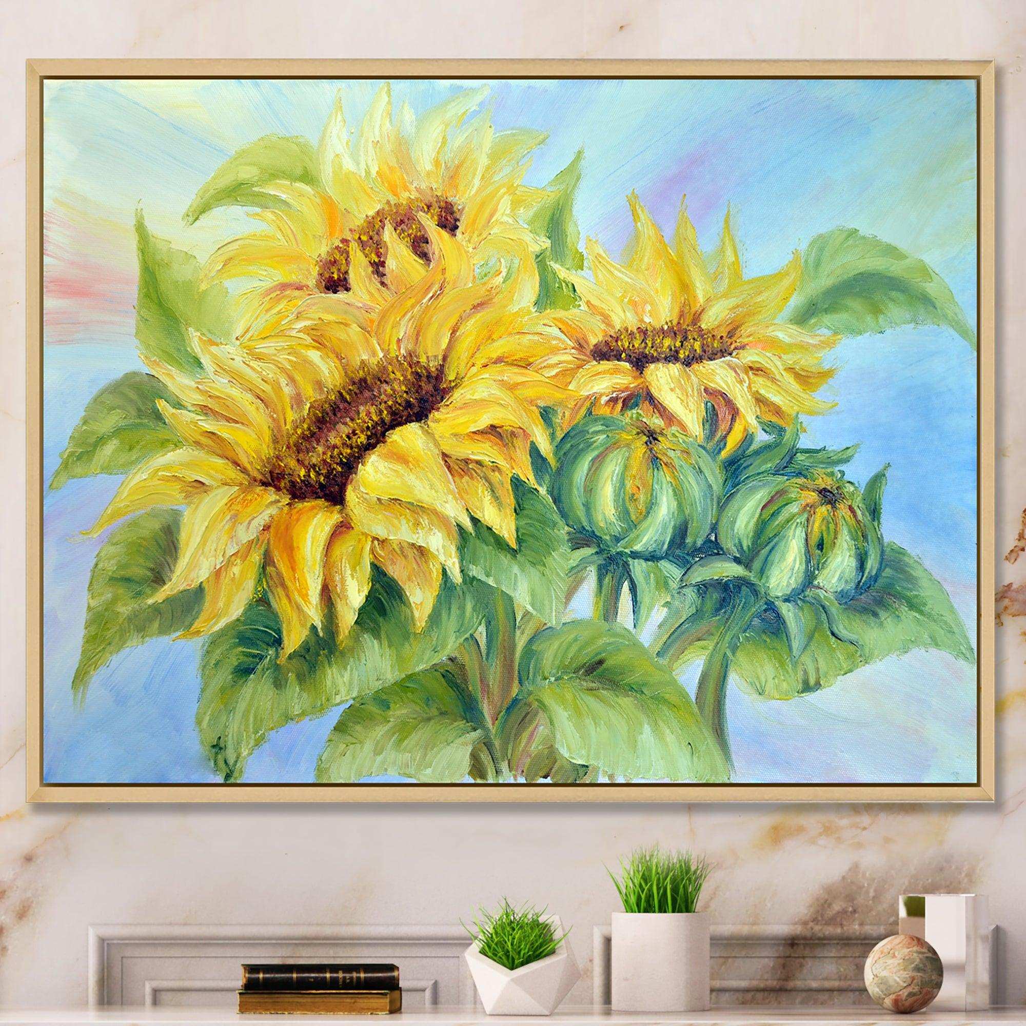 Three Sunflowers
