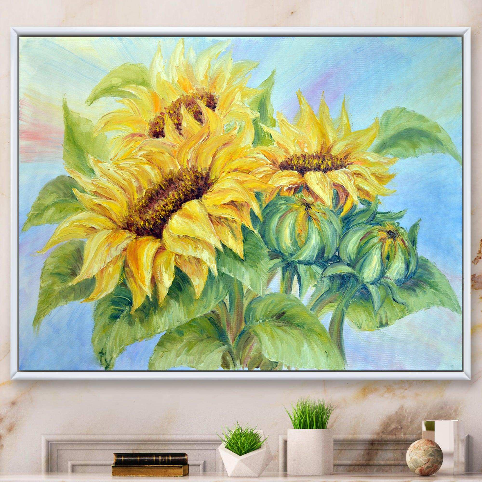 Three Sunflowers