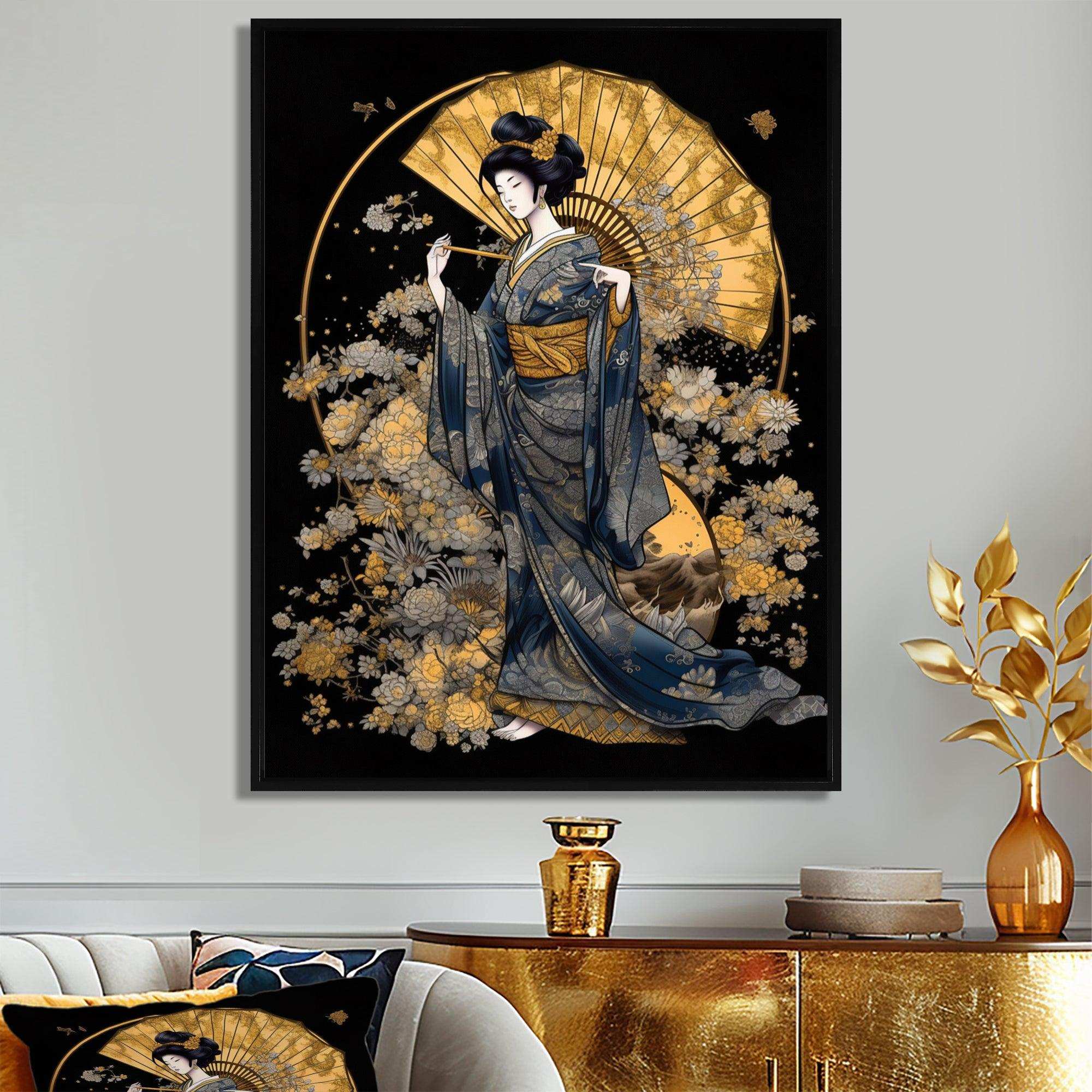 Elegant Japanese Woman VI - Fashion Canvas Wall Art