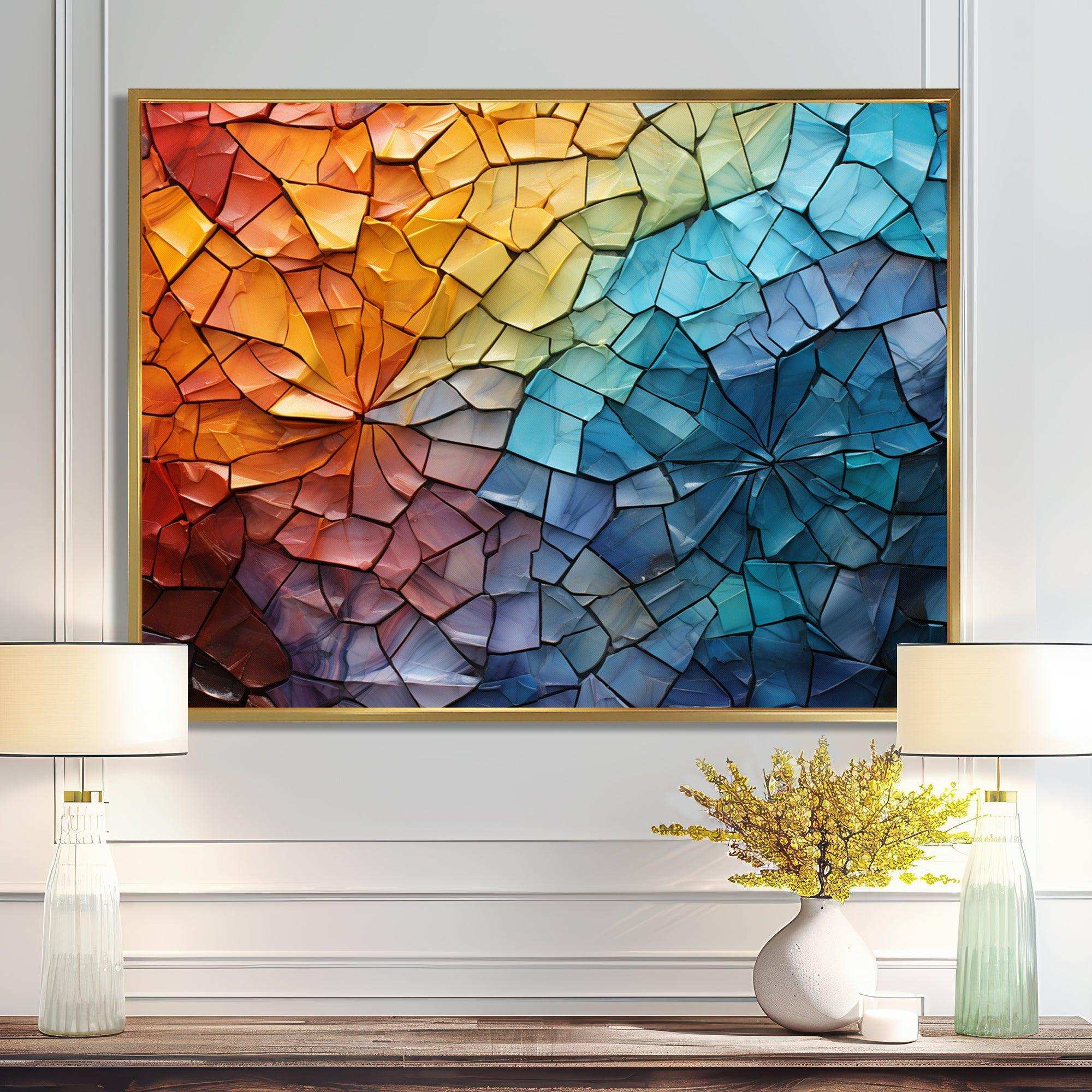 Colorful Mosaic II - Abstract Canvas Wall Art