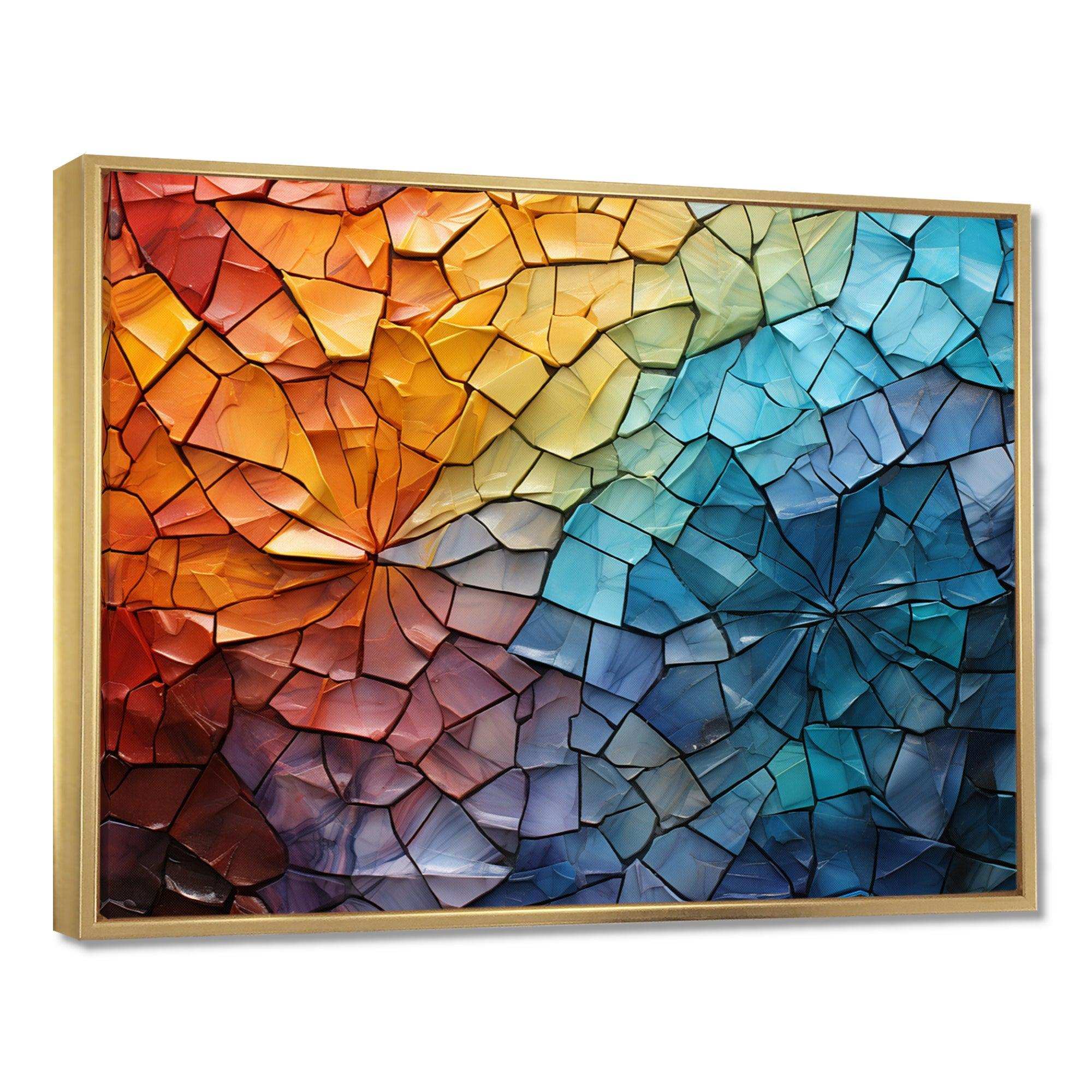 Colorful Mosaic II - Abstract Canvas Wall Art