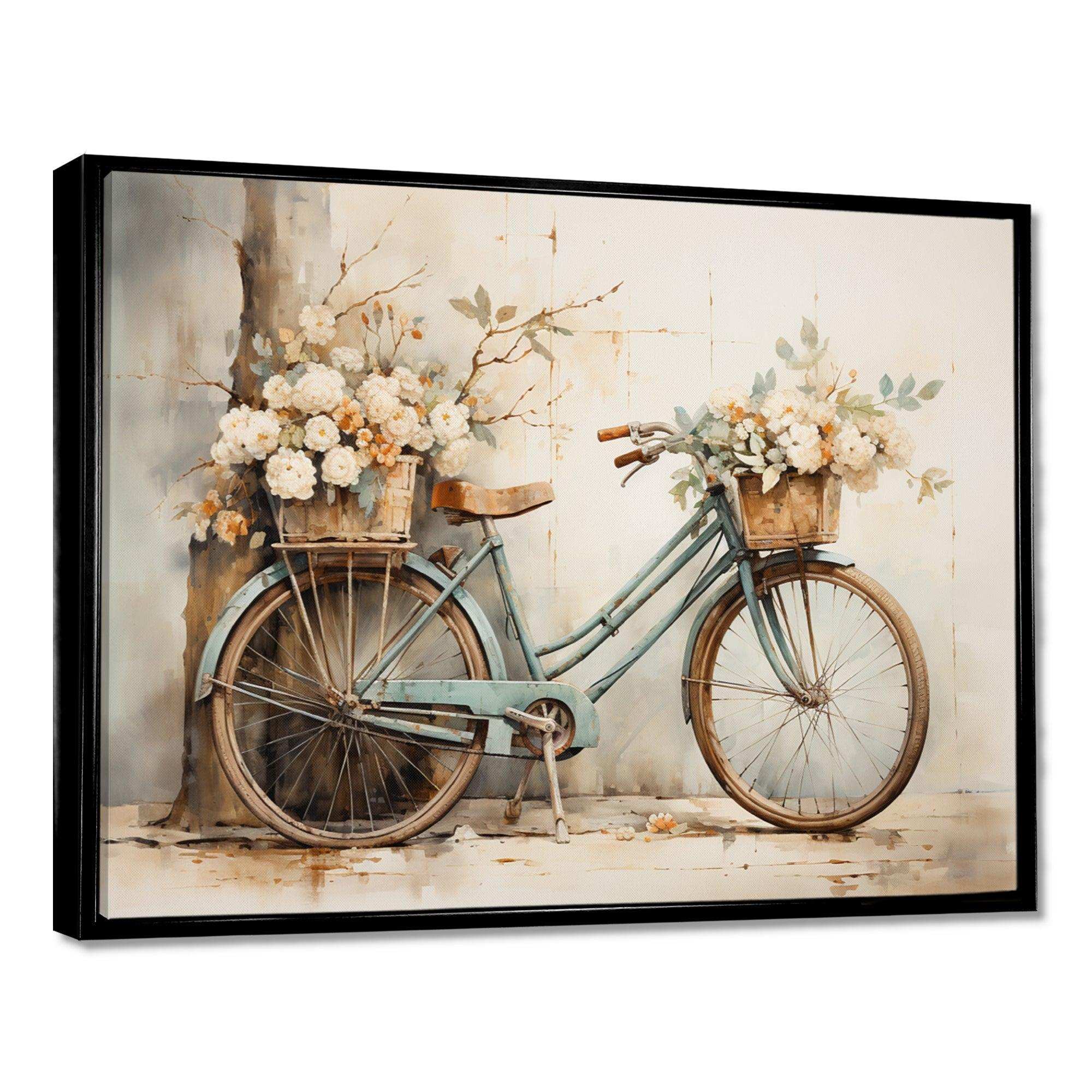 Bicycle Tranquil Pedaling II - Transportation Canvas Wall Art