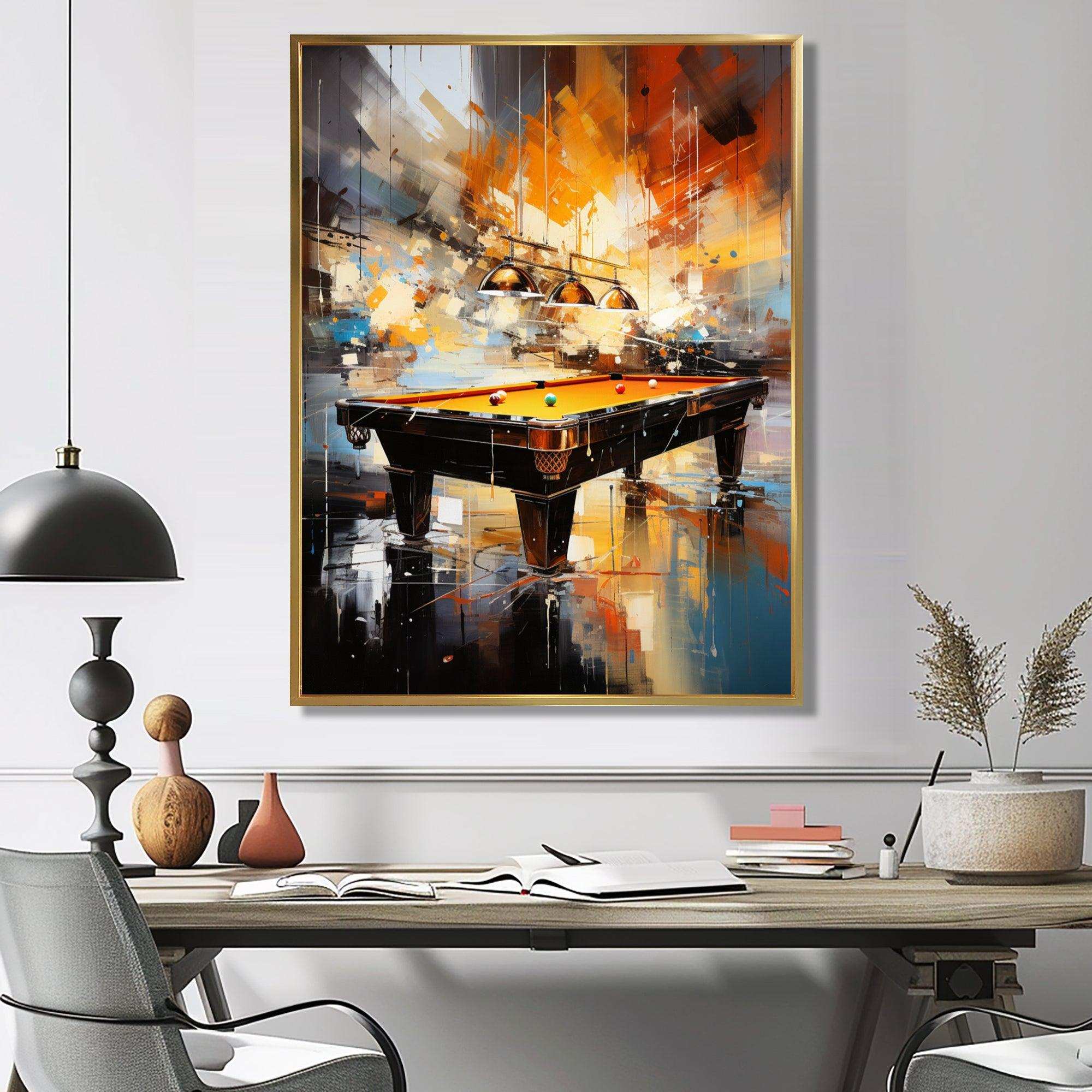 Billard Cueball Symphony An I - Sports Canvas Wall Art