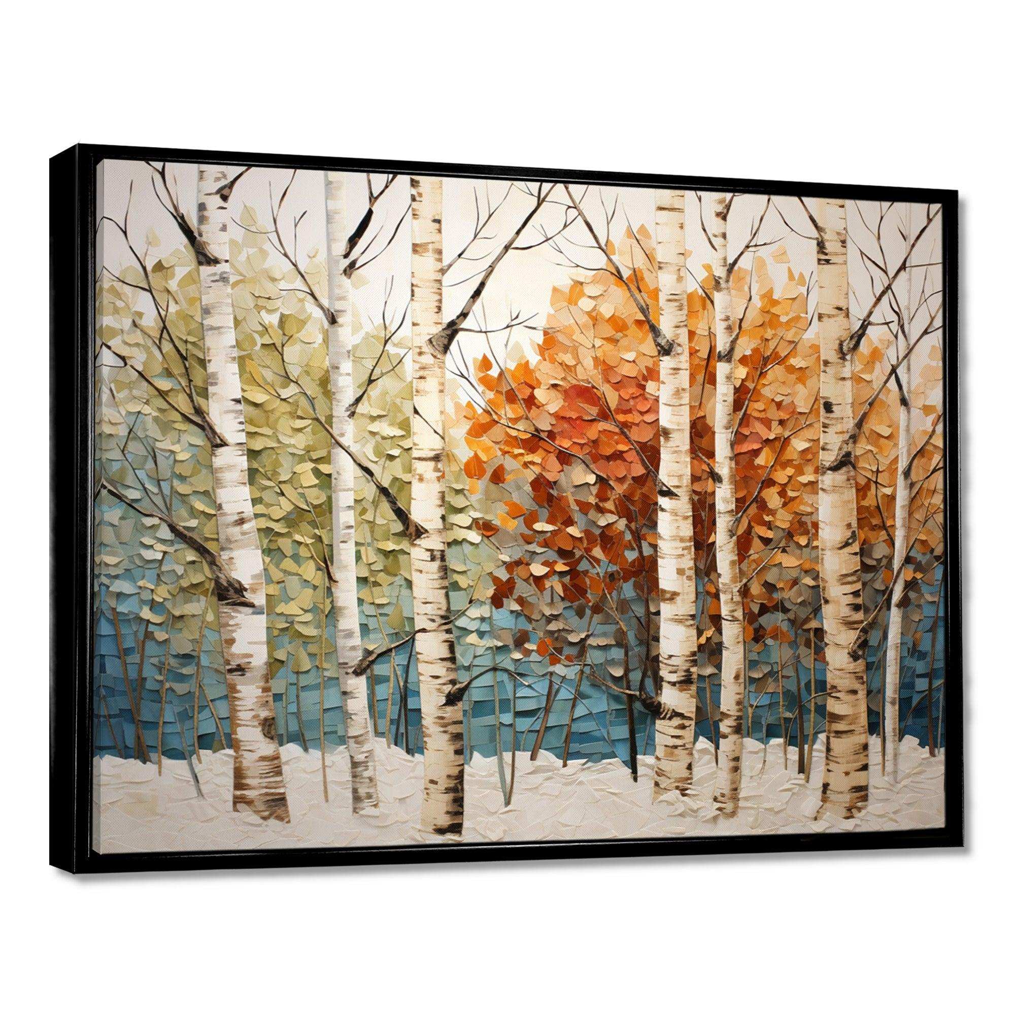 Birch Wood Seasonal Birch III - Floral Canvas Wall Art