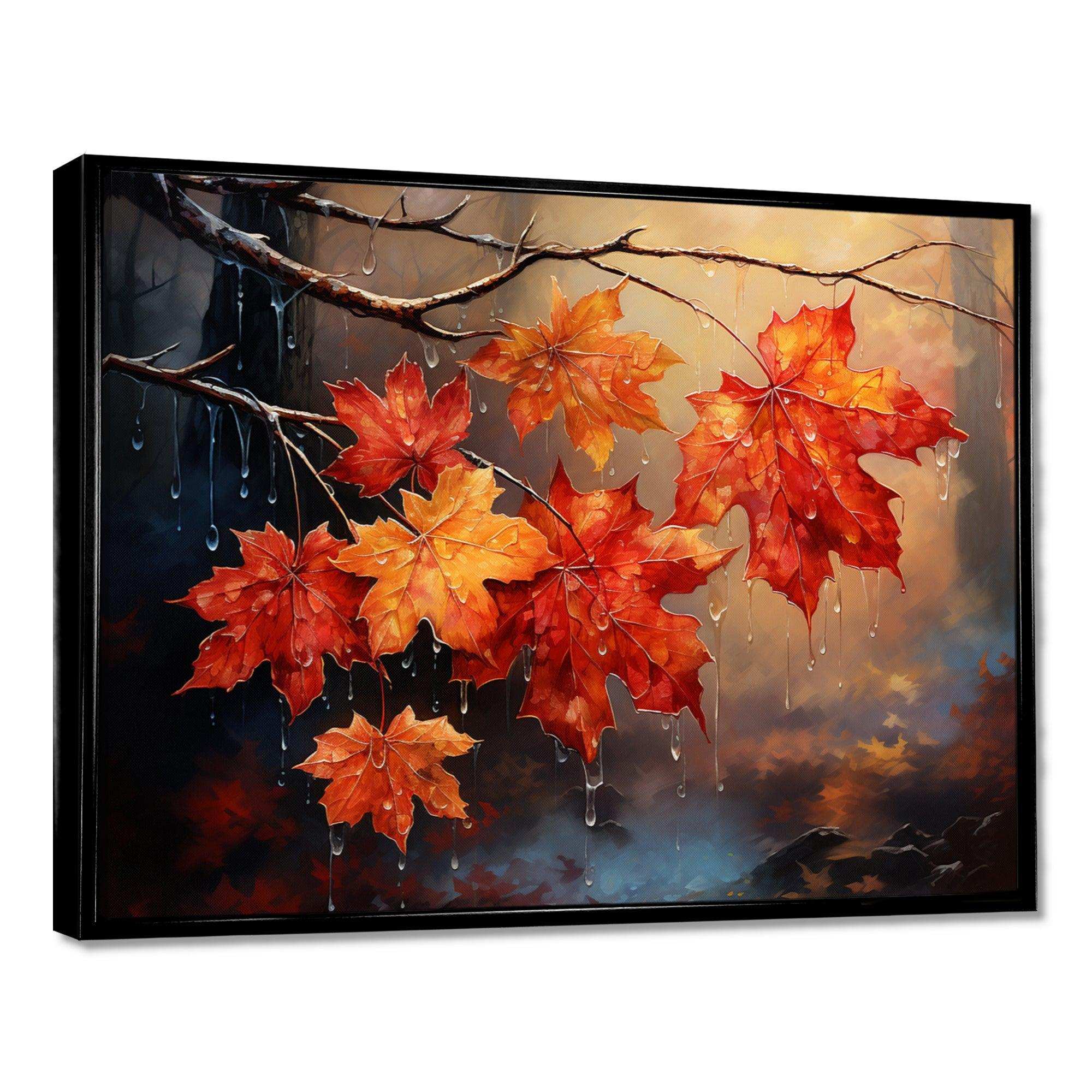 Canada Orange Autumn Symphony III - Landscapes Canvas Wall Art